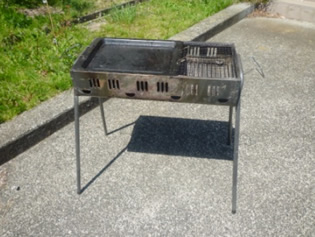 barbecue cooking stove, size L set